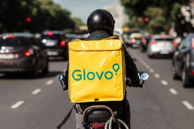 Glovo food delivery service Nigeria rider going to deliver item