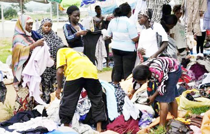 Okrika (thrift) market Yaba (Tejuosho Market), Lagos