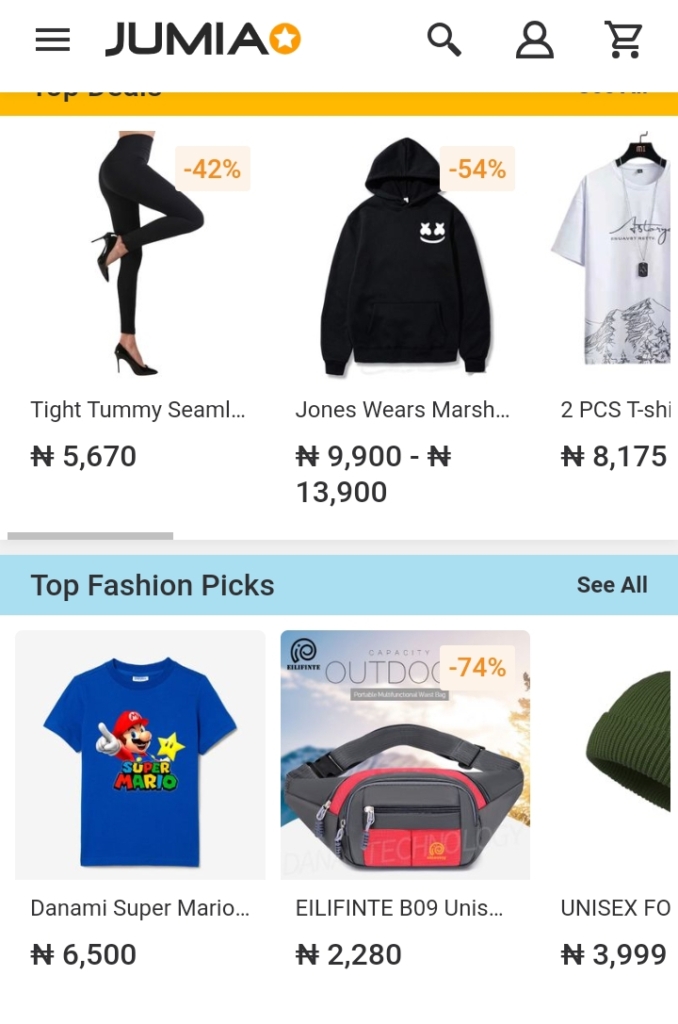 Jumia fashion online store